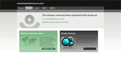 Desktop Screenshot of investisseurheureux.com
